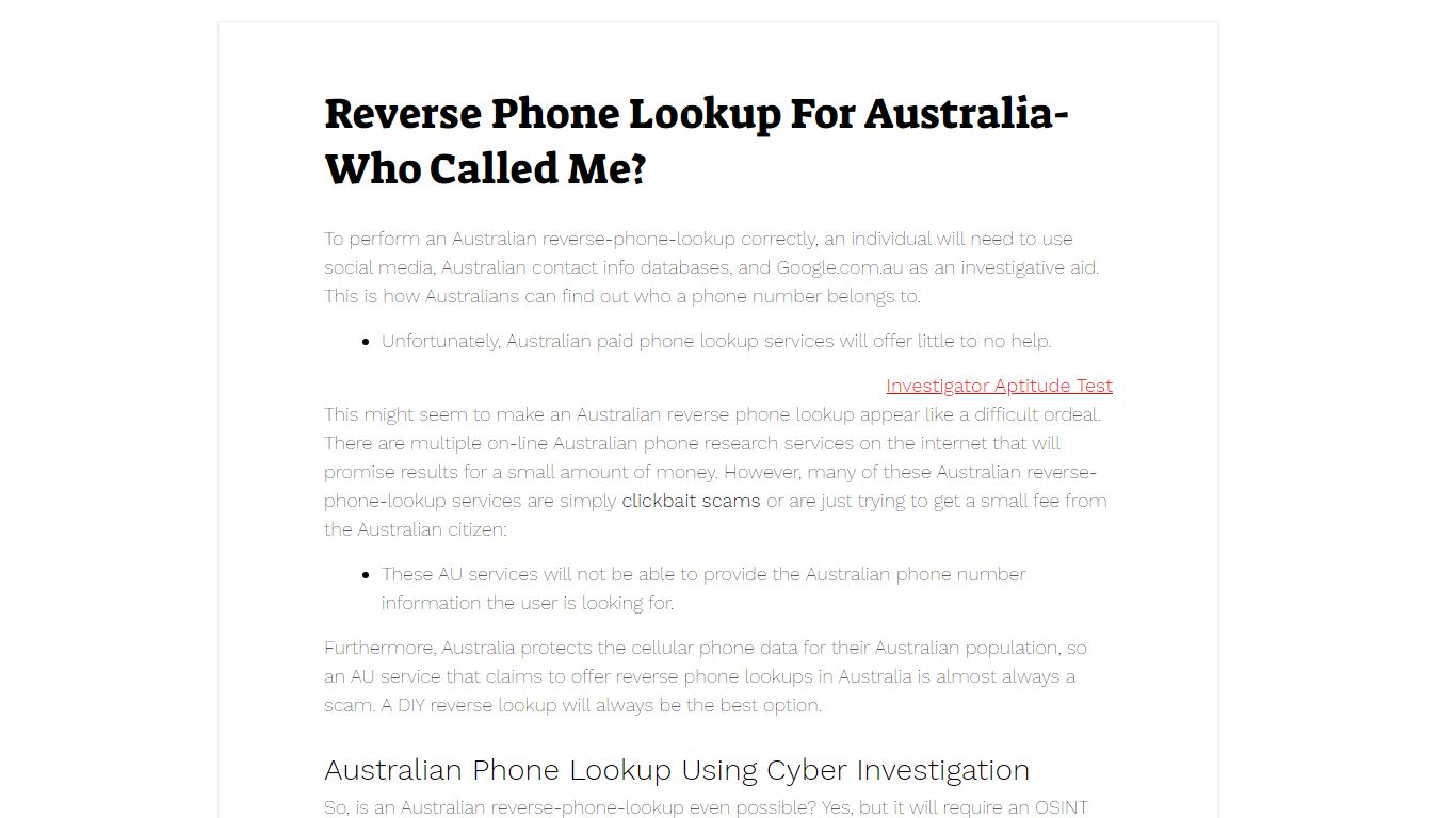 Reverse Phone Lookup For Australia- Who Called Me? - Novel Data